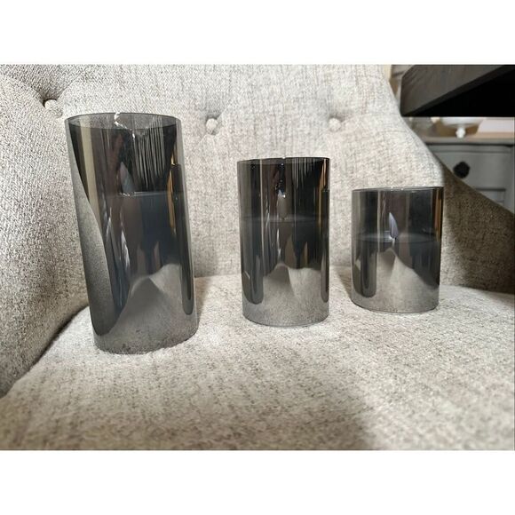 Amazon Essentials Other - 3 Silver and White Flameless Candles With Remote New in Box